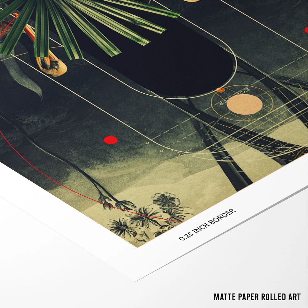 She Saw the Equator - XS / Matte Paper / Rolled Art - Nook At You