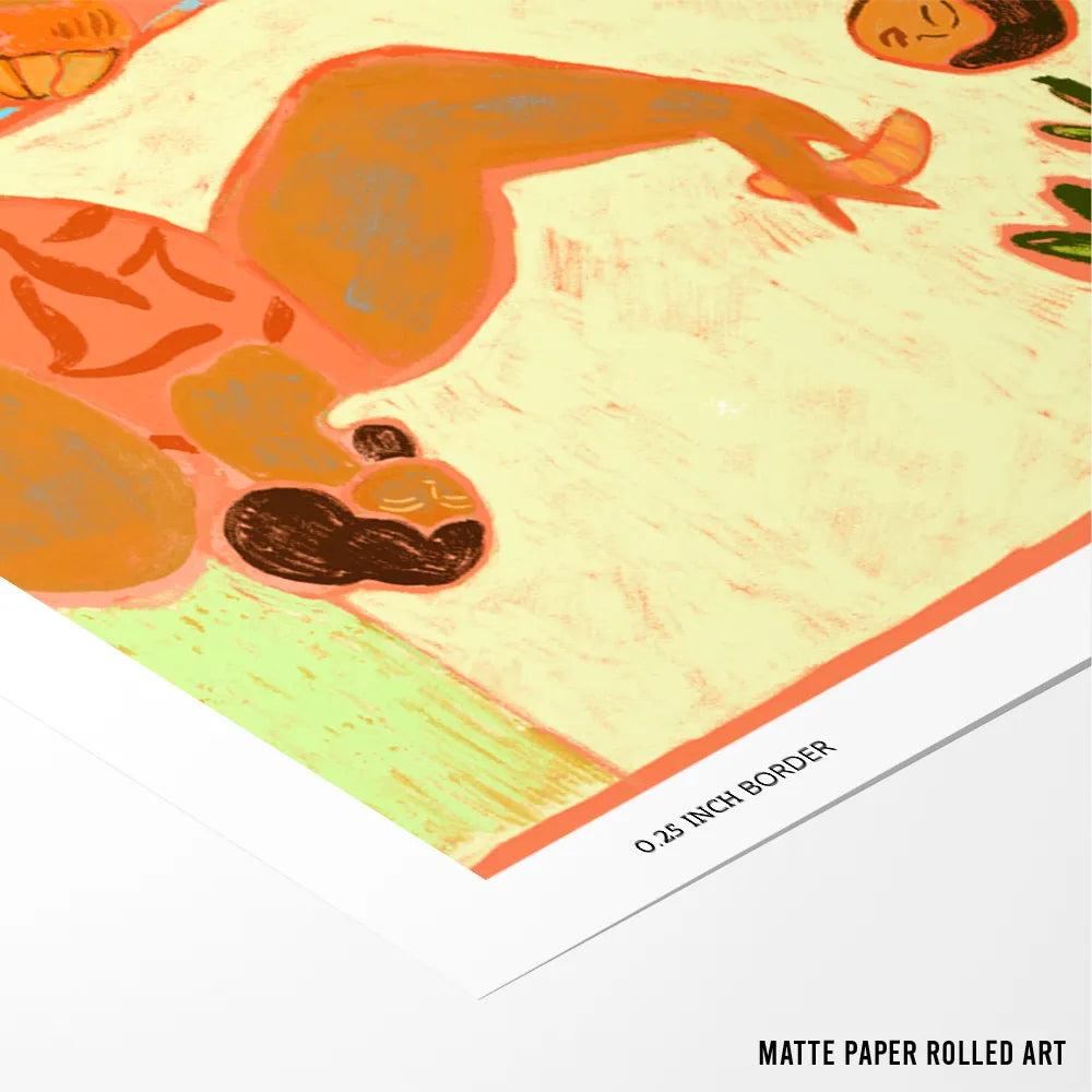 The Mandarin Boho Wall Art Print - XS / Matte Paper / Rolled Art - Nook At You