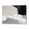 Monochrome Motion – Black and White Abstract Canvas (Horizontal)