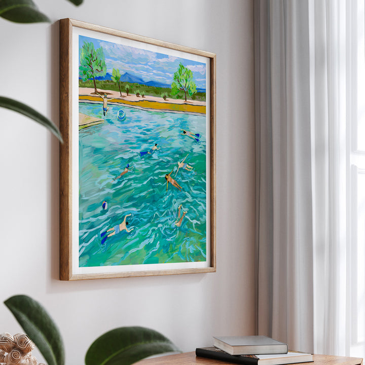 Nature's Swimming Pool Landscape Wall Art Painting Scenery Painting