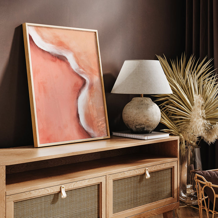 Peachy Wave Landscape Art