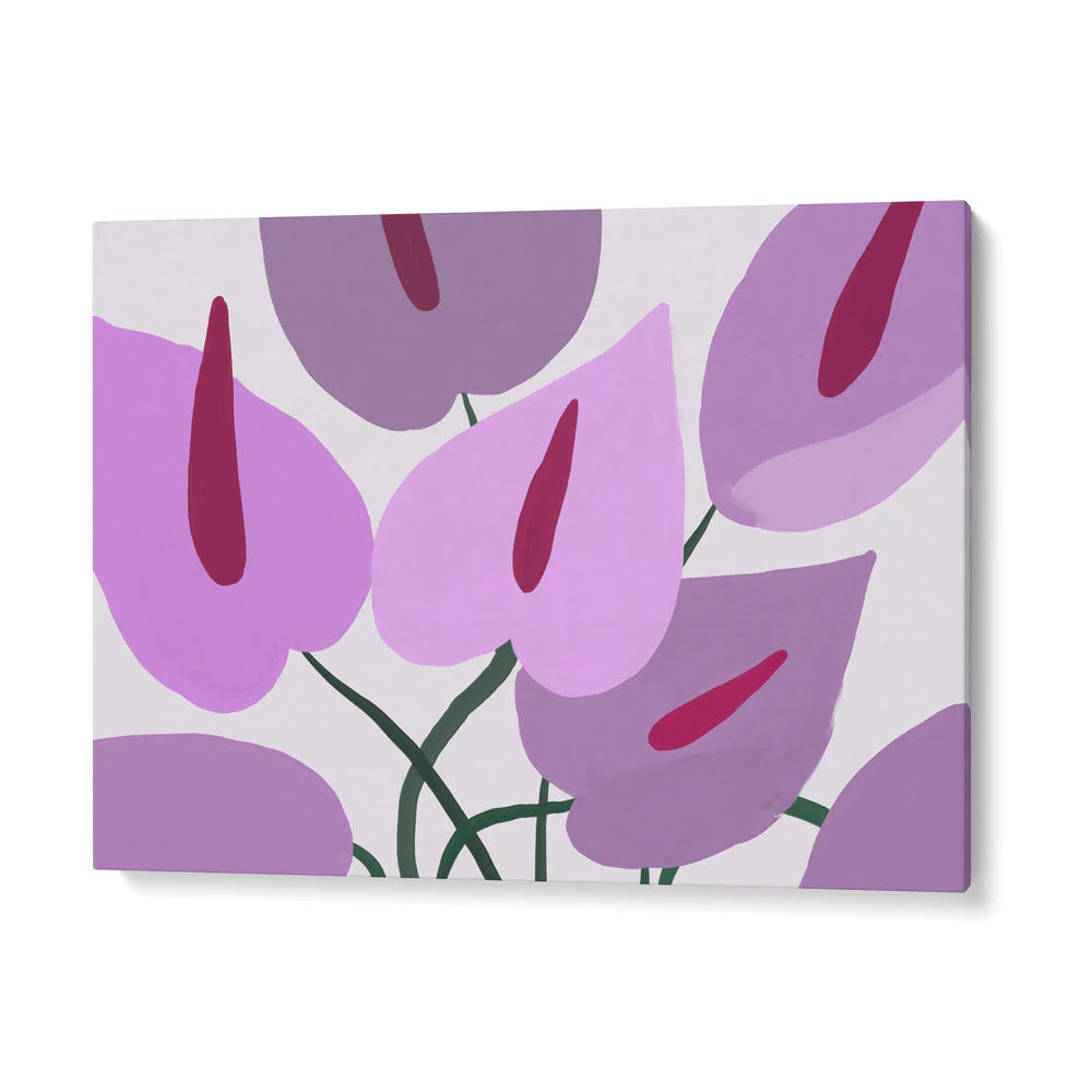 Reading in Purple Gallery Wall Set of 4