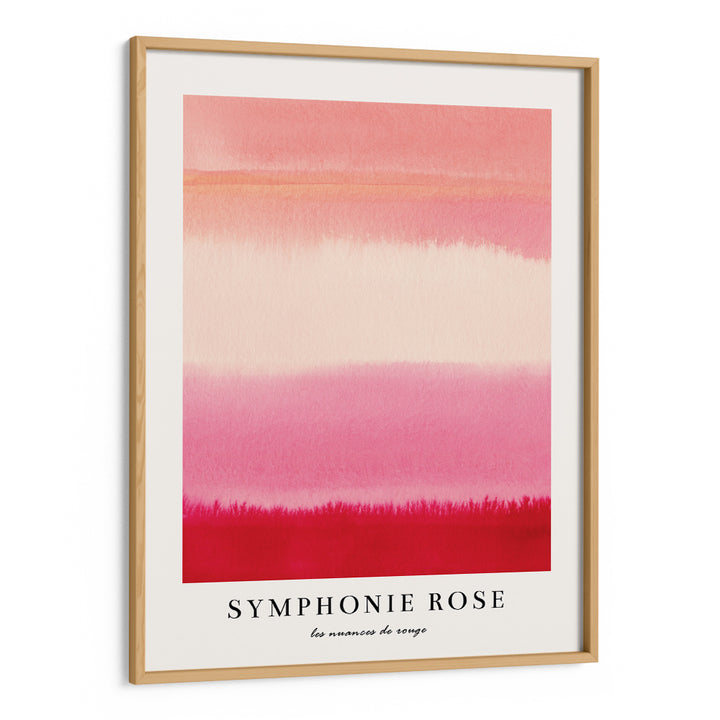 Symphonie Rose I Abstract Art-Wooden Frame-Nook At You