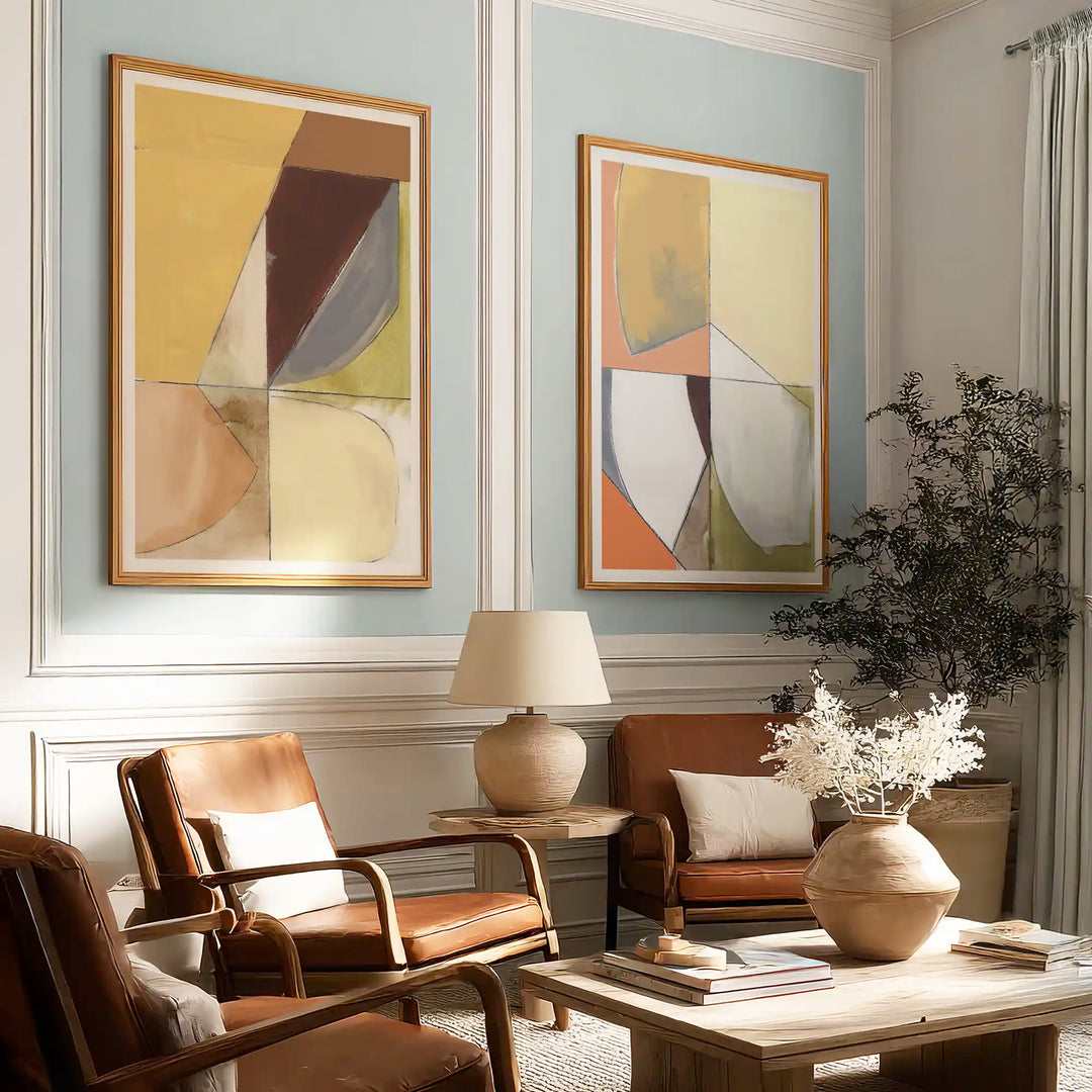Layers in Balance Set of 2 - XS / Matte Paper / Rolled Art - Nook At You