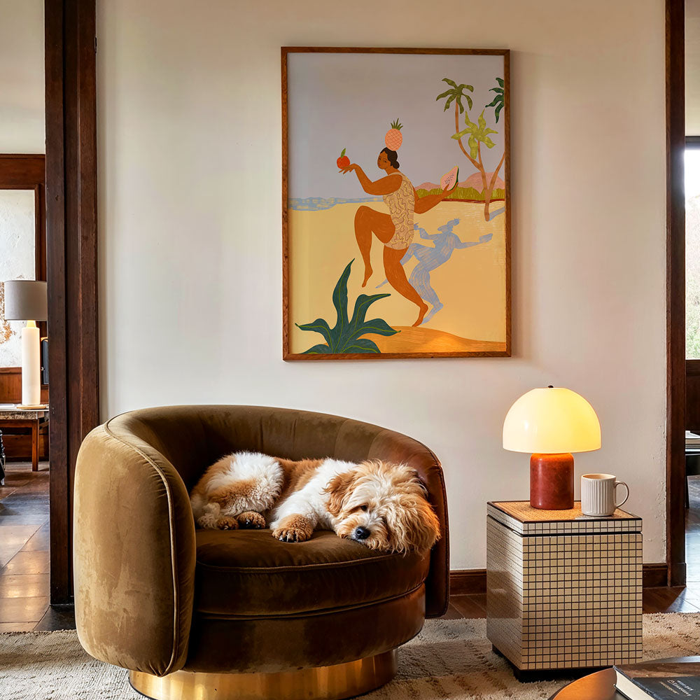 The Balancing Act Boho Painting - XS / Matte Paper / Rolled Art - Nook At You