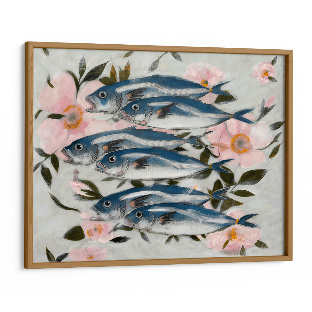 Sardines In Pink Wall Art Print - XS / Matte Paper / Rolled Art - Nook At You