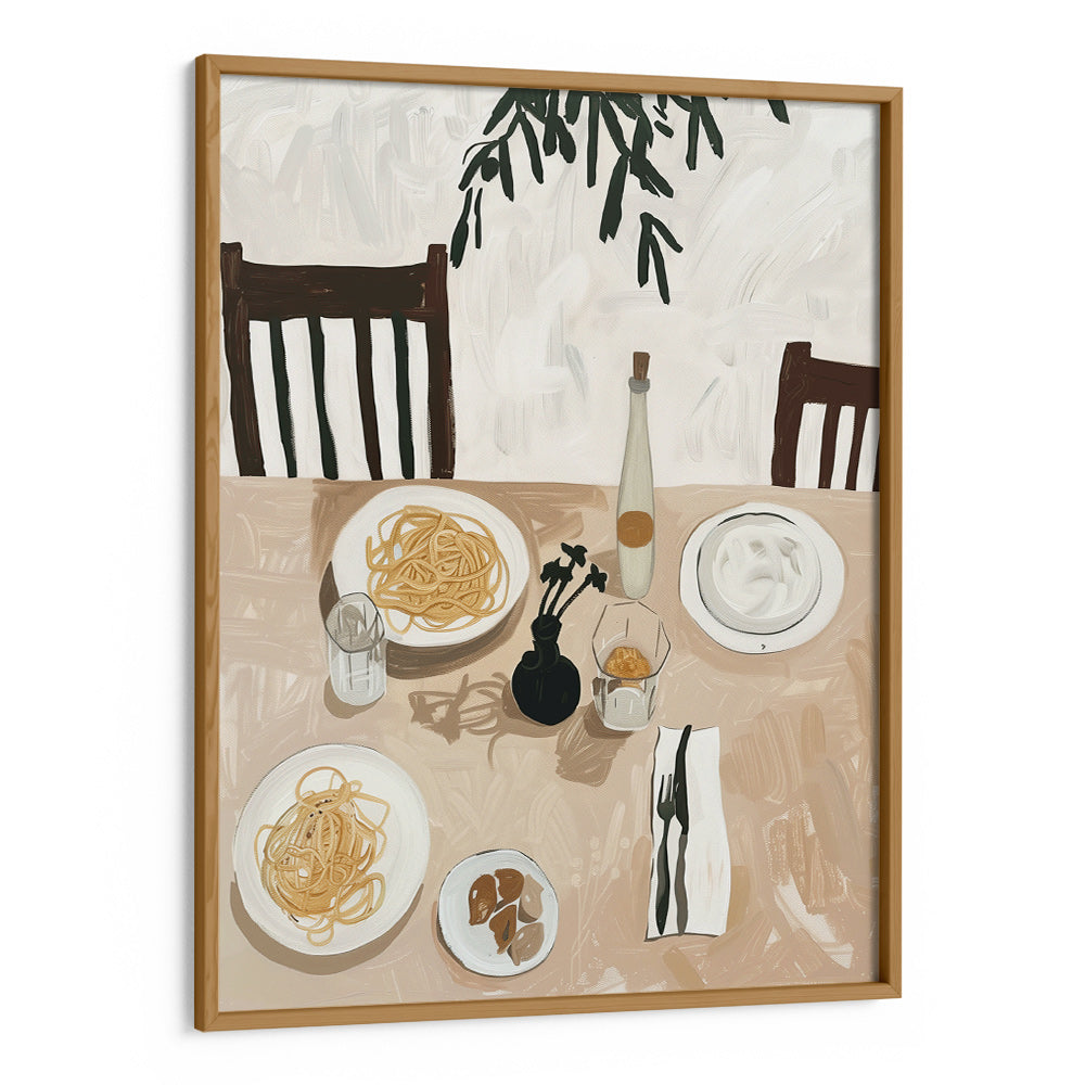 Pasta for Two Art Print - XS / Matte Paper / Rolled Art - Nook At You