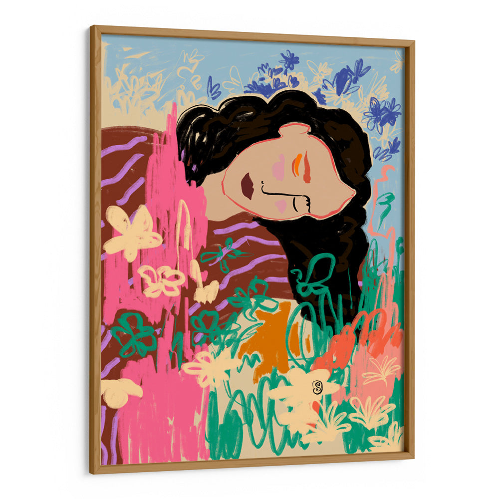 Expressive Figure Boho Art Print - XS / Matte Paper / Rolled Art - Nook At You
