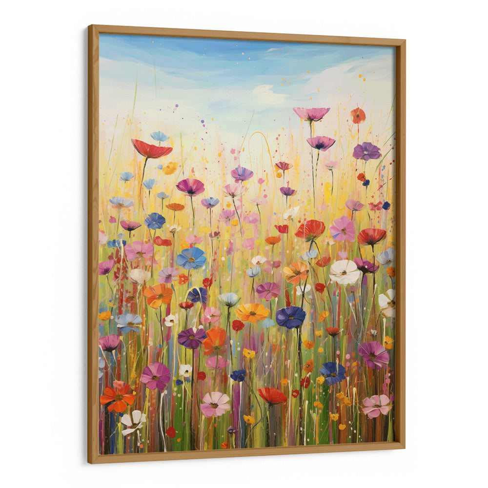 Wildflower Meadow Abstract Painting - XS / Matte Paper / Rolled Art - Nook At You