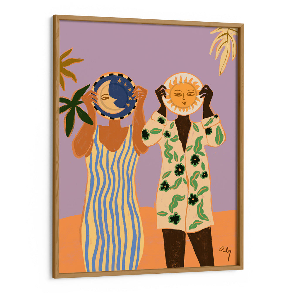 Sun & Moon Wall Art Poster - XS / Matte Paper / Rolled Art - Nook At You