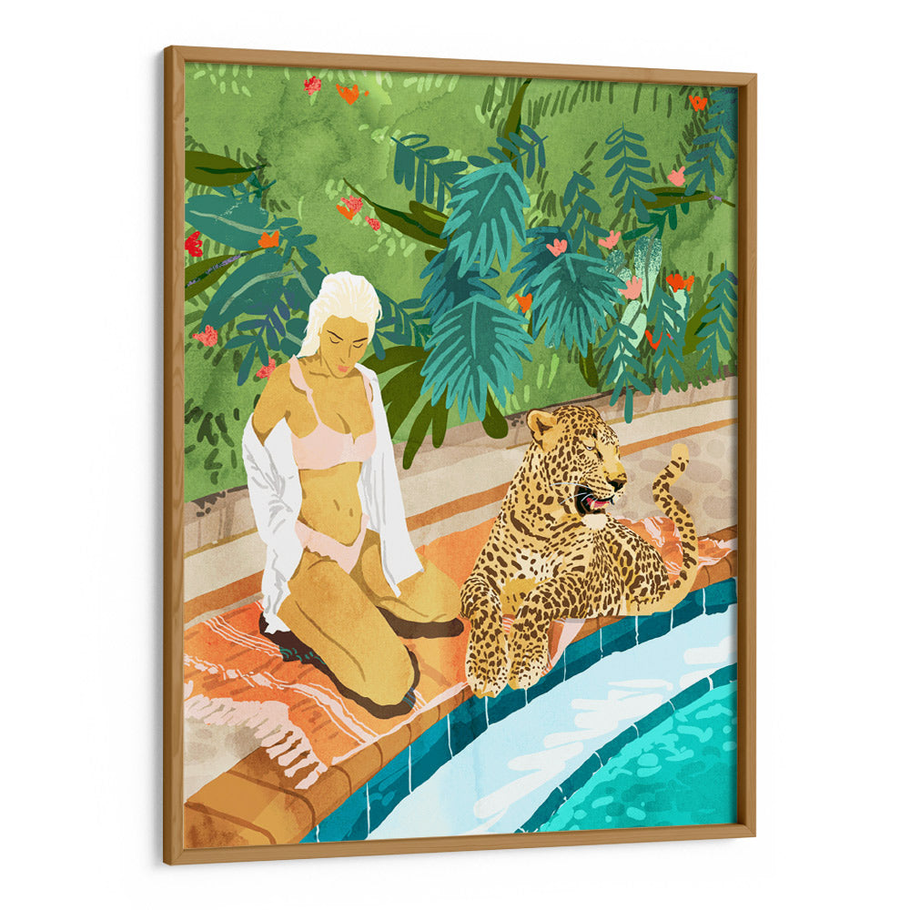 Cheetah On the Wild Side Botanical Wall Art - XS / Matte Paper / Rolled Art - Nook At You