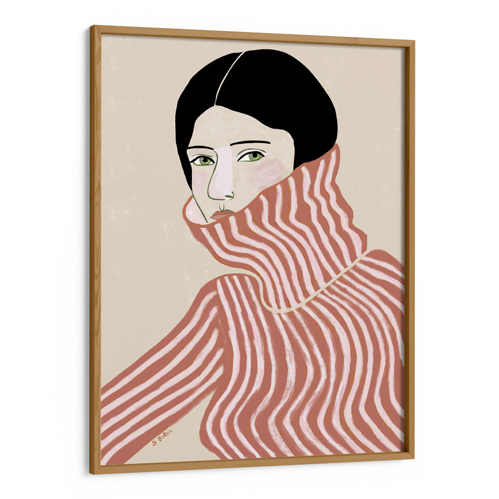 Lady in jumper Boho Artwork - XS / Matte Paper / Rolled Art - Nook At You