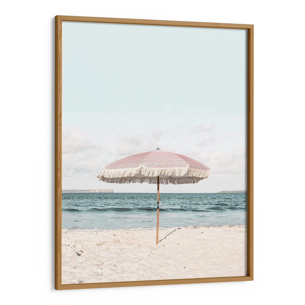 Pink Umbrella Landscape Art Print - XS / Matte Paper / Rolled Art - Nook At You