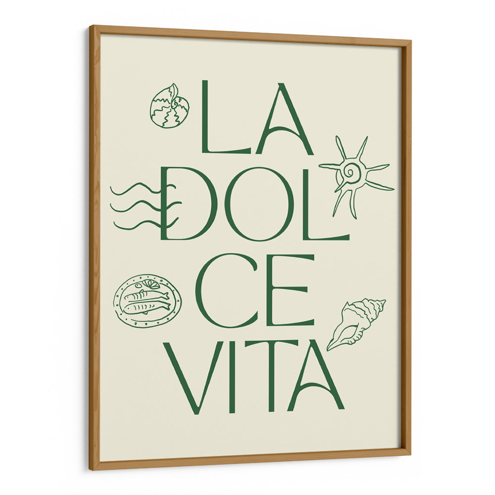 La Dolce Vita Green Canvas Painting - XS / Matte Paper / Rolled Art - Nook At You