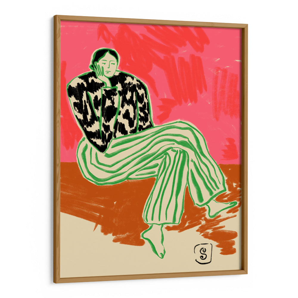 Calm Woman Bohemian Artwork - XS / Matte Paper / Rolled Art - Nook At You