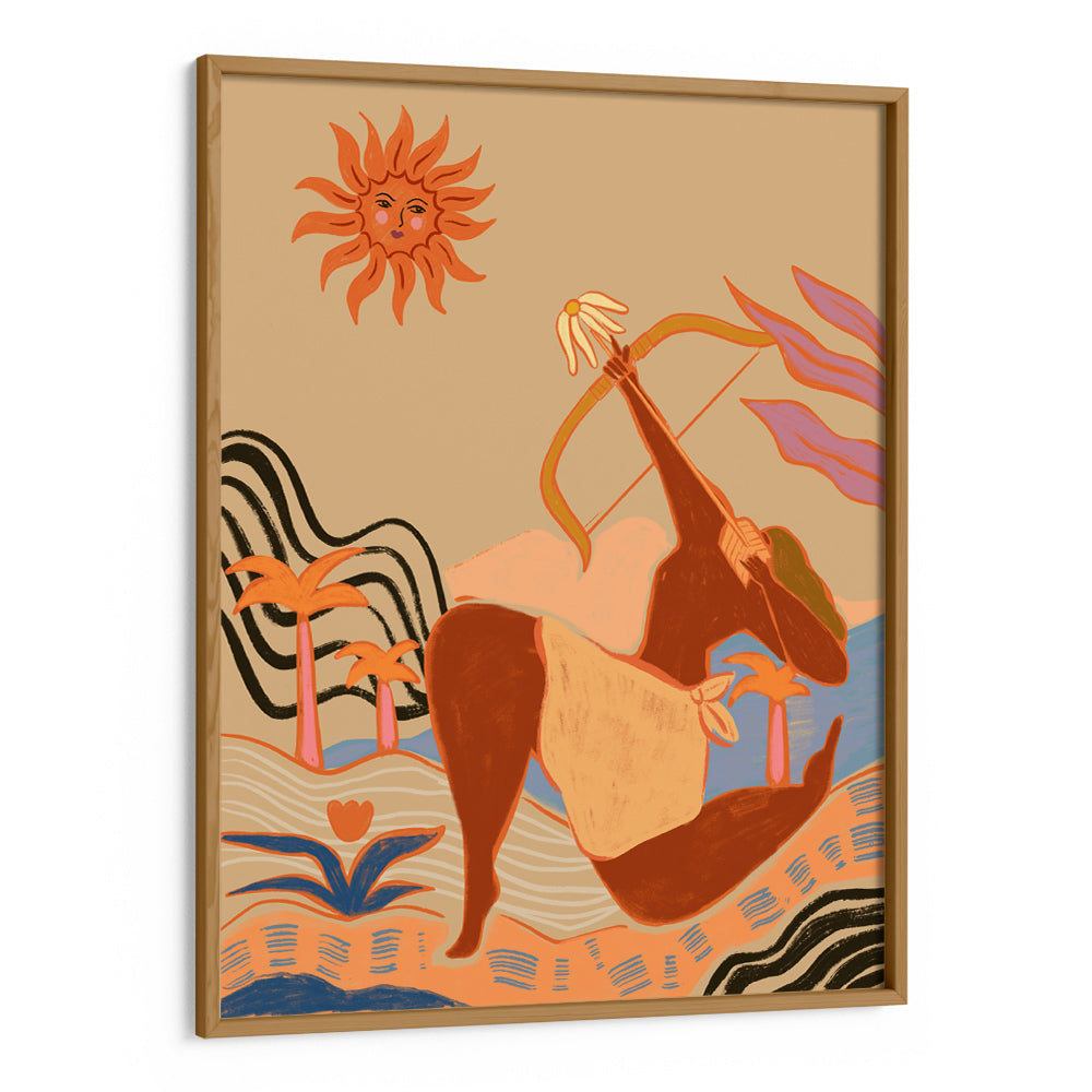 Sunlit Archer_s Dance Canvas Painting - XS / Matte Paper / Rolled Art - Nook At You