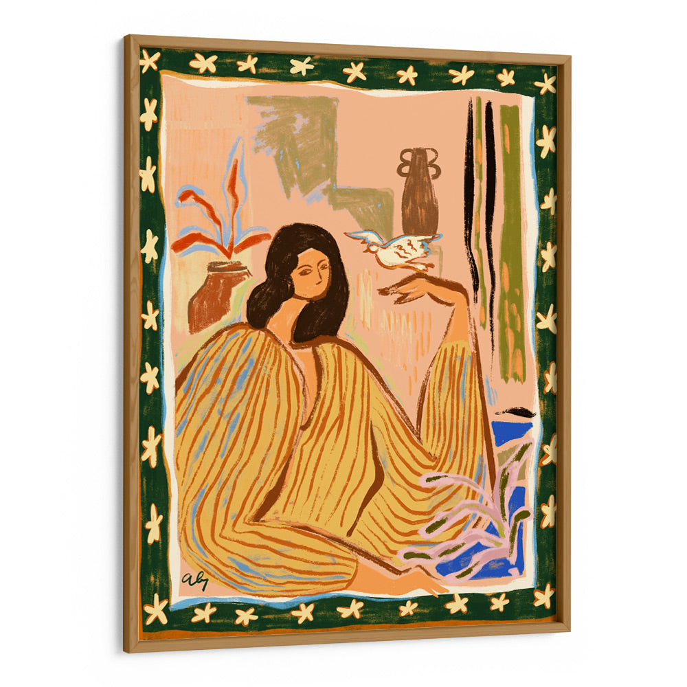 Hello Birdy Wall Art Print - XS / Matte Paper / Rolled Art - Nook At You