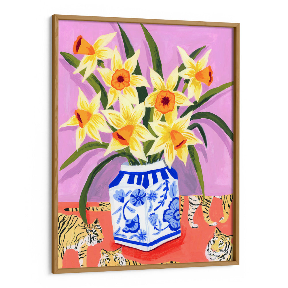 Daffodil Parade Boho painting - XS / Matte Paper / Rolled Art - Nook At You