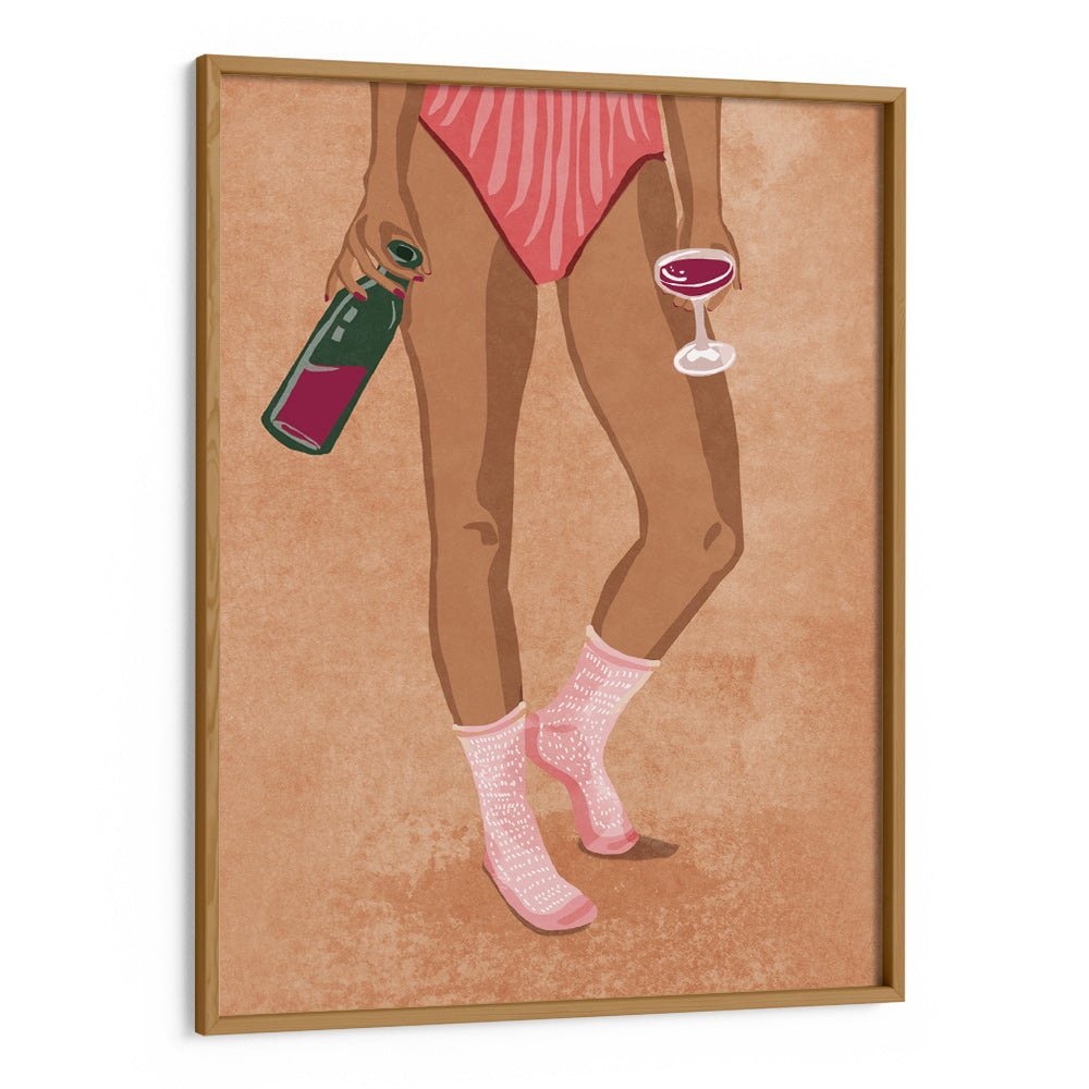 Wine and socks Wall Art Poster - XS / Matte Paper / Rolled Art - Nook At You