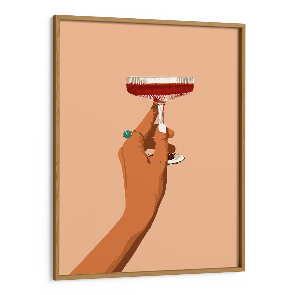 A Hand Holding A Glass Of Red Wine Art Print - XS / Matte Paper / Rolled Art - Nook At You