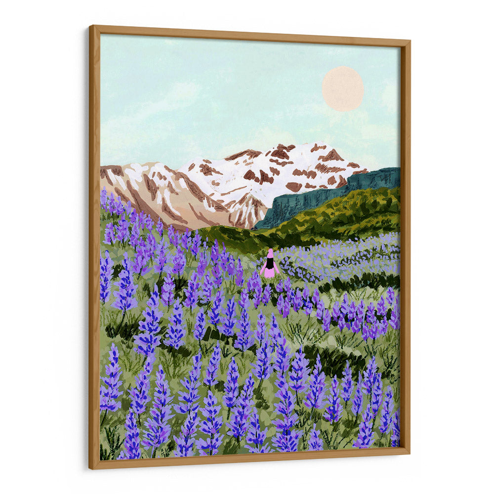 Lupine Landscape Painting - XS / Matte Paper / Rolled Art - Nook At You