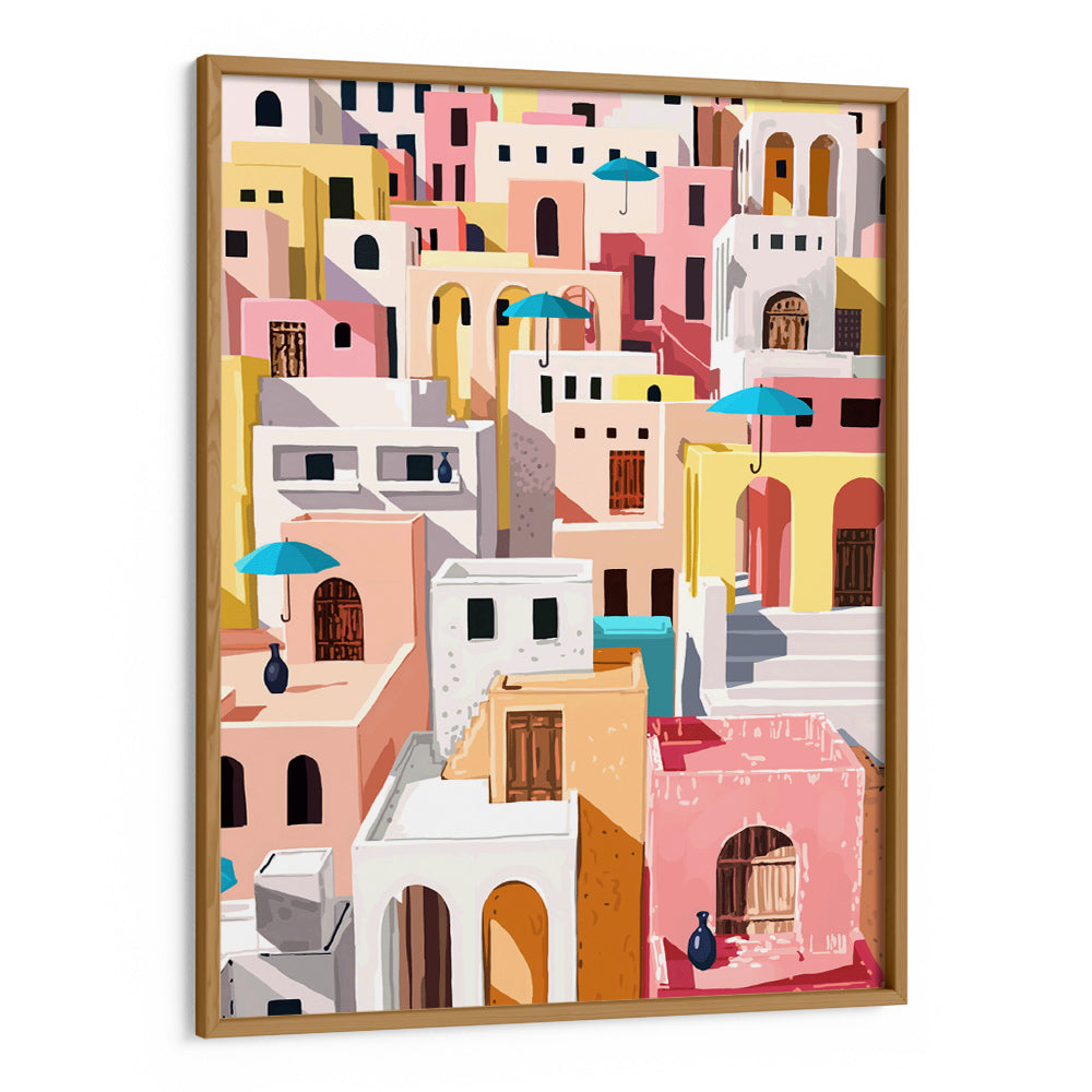 Pastel Cityscape Canvas Painting - XS / Matte Paper / Rolled Art - Nook At You