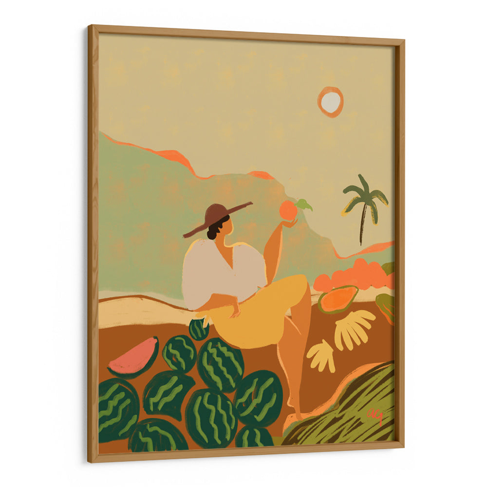 Farmer Guava Boho Art Print - XS / Matte Paper / Rolled Art - Nook At You