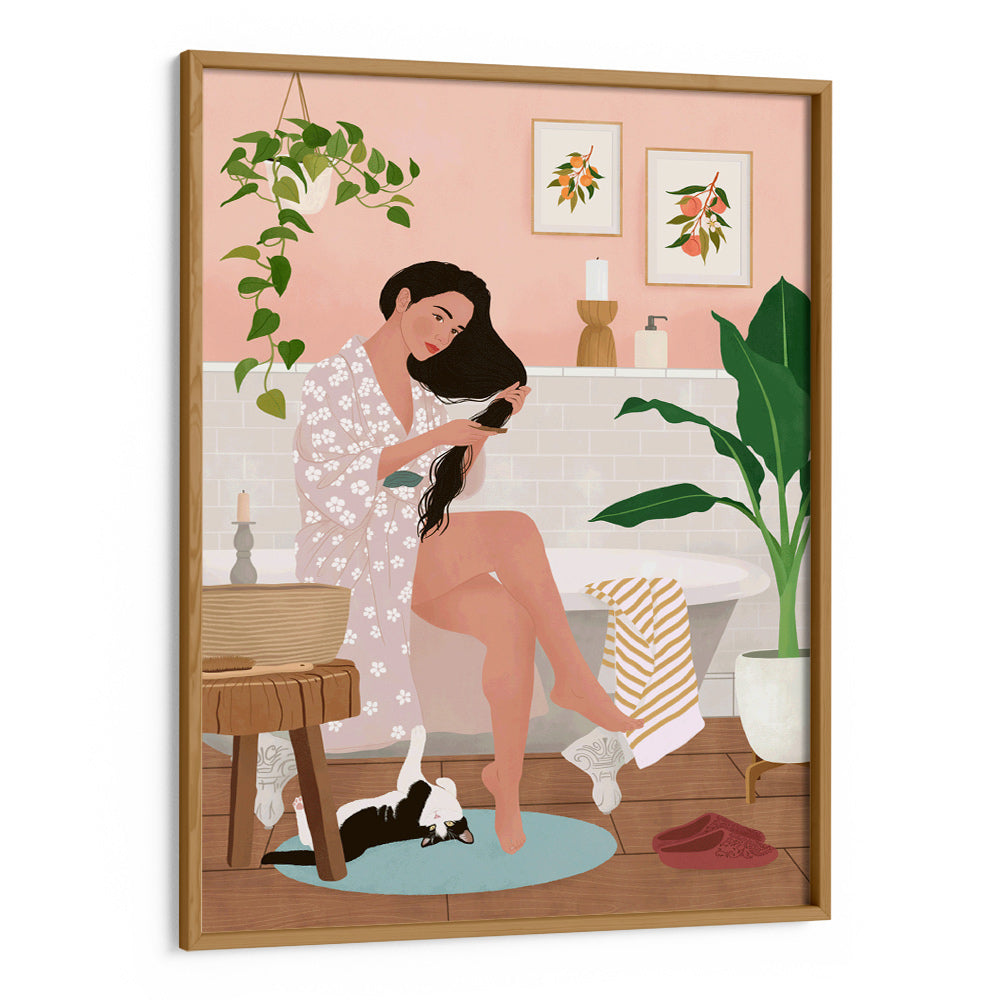 After a Bath Canvas Print - XS / Matte Paper / Rolled Art - Nook At You