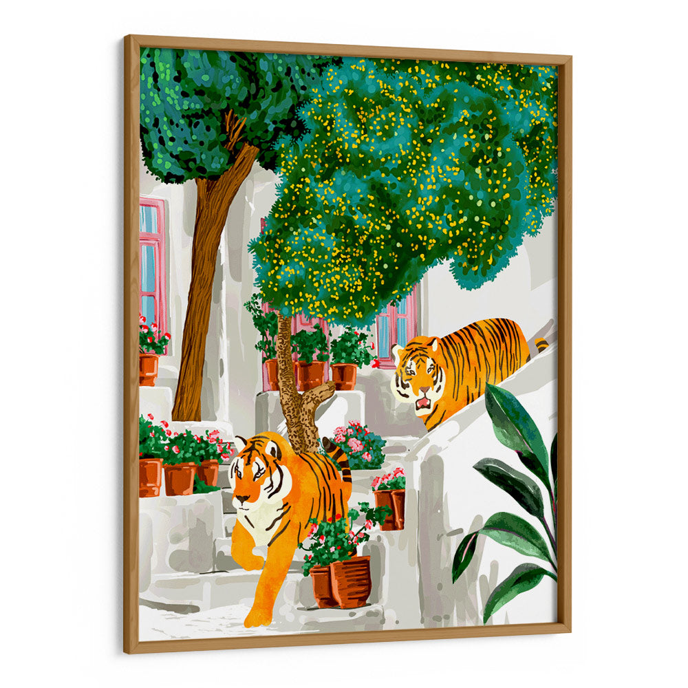 Tiger Tropical Luxury Villa Art Print - XS / Matte Paper / Rolled Art - Nook At You