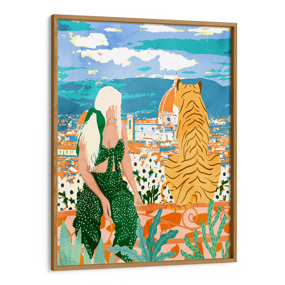 The Italian View Women Illustrations Wall Art - XS / Matte Paper / Rolled Art - Nook At You