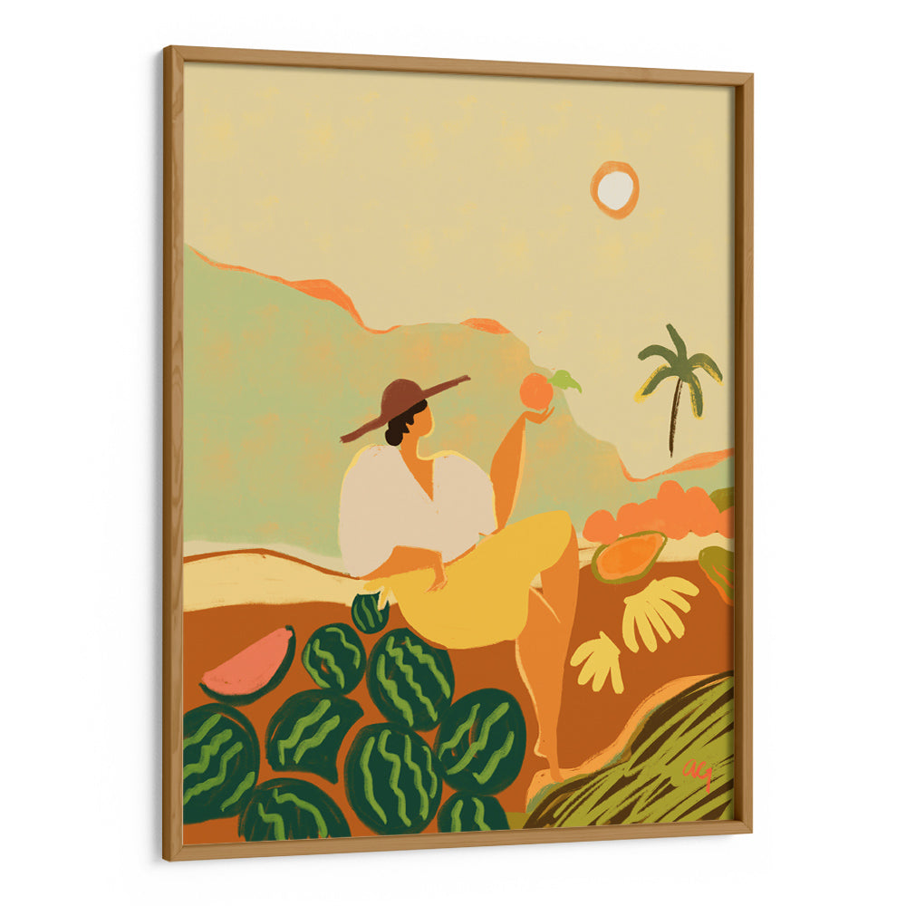 Farmer Guava Boho Art Print - XS / Matte Paper / Rolled Art - Nook At You