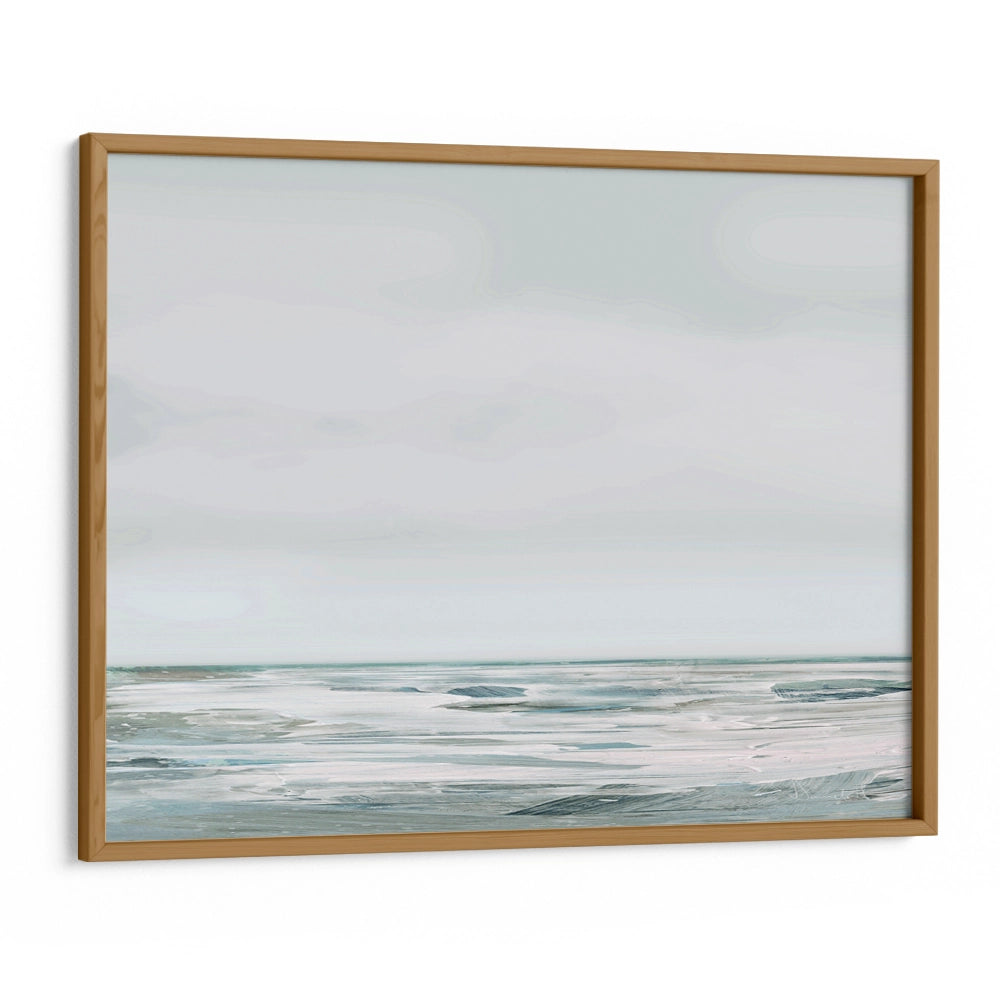White Day Horizontal Abstract Painting for Living Room - XS / Matte Paper / Rolled Art - Nook At You