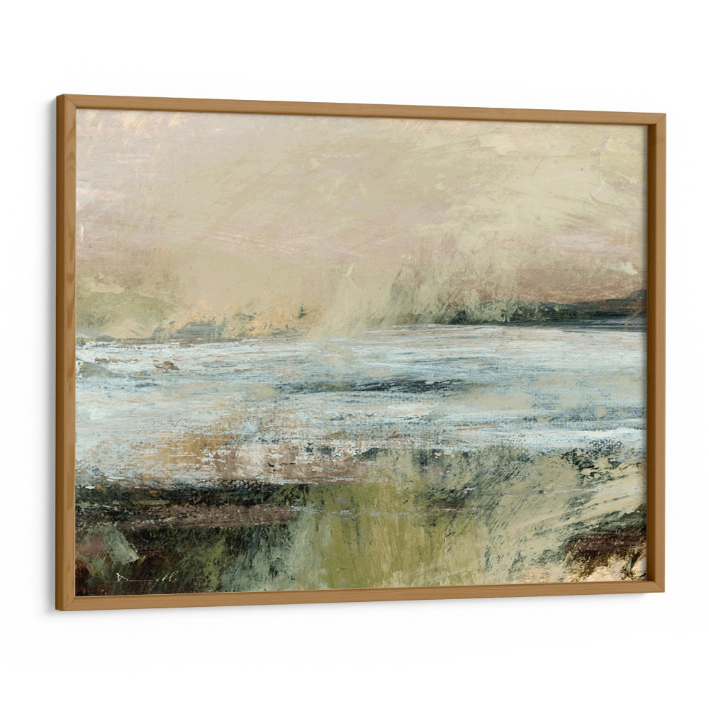 Langstone Horizontal Abstract Painting On Canvas - XS / Matte Paper / Rolled Art - Nook At You