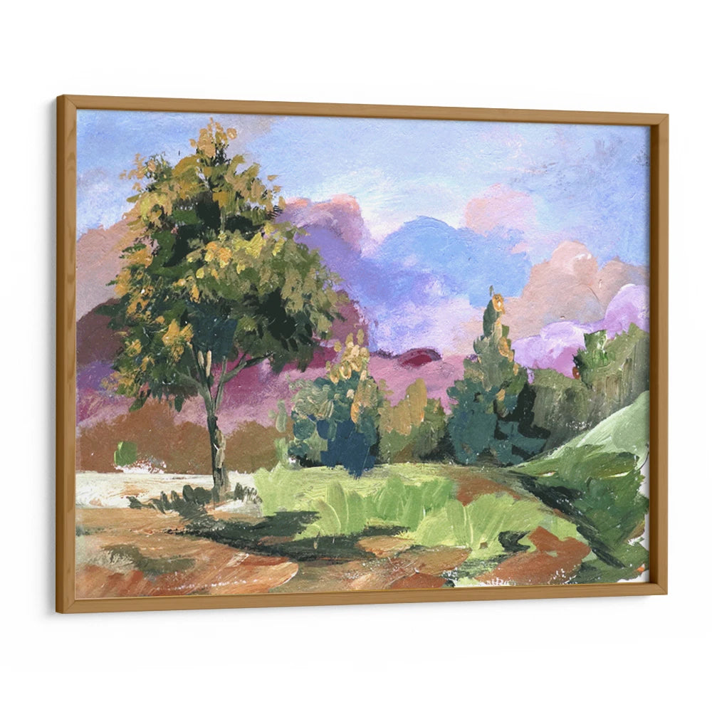 Pastel Cloudscape Tree Landscape Painting - XS / Matte Paper / Rolled Art - Nook At You