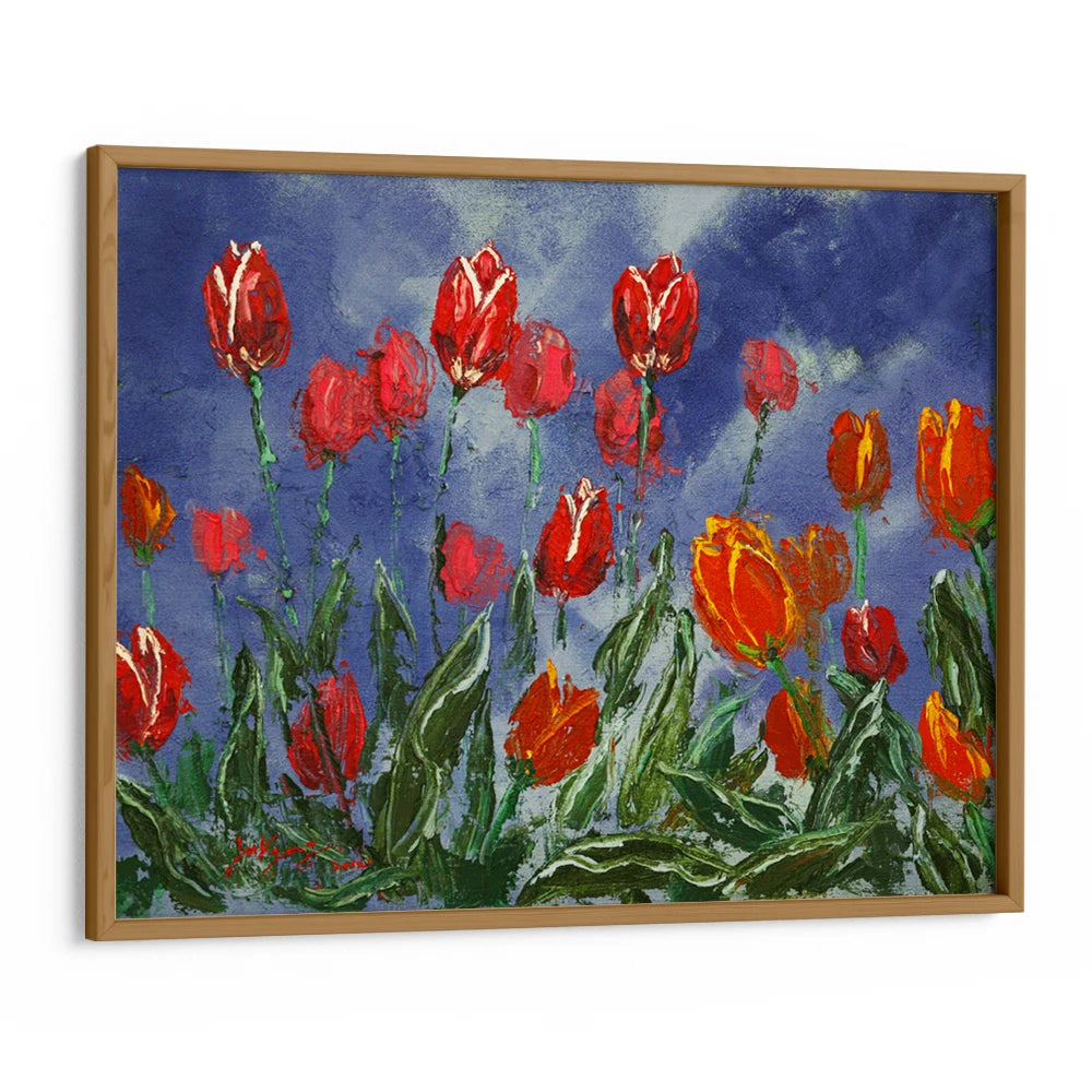Dramatic Spring Tulips Botanical Wall Art Poster - XS / Matte Paper / Rolled Art - Nook At You