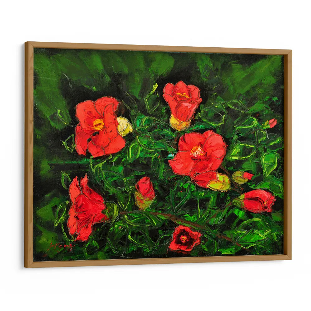 Vibrant Red Flowers Botanical Wall Art Poster - XS / Matte Paper / Rolled Art - Nook At You