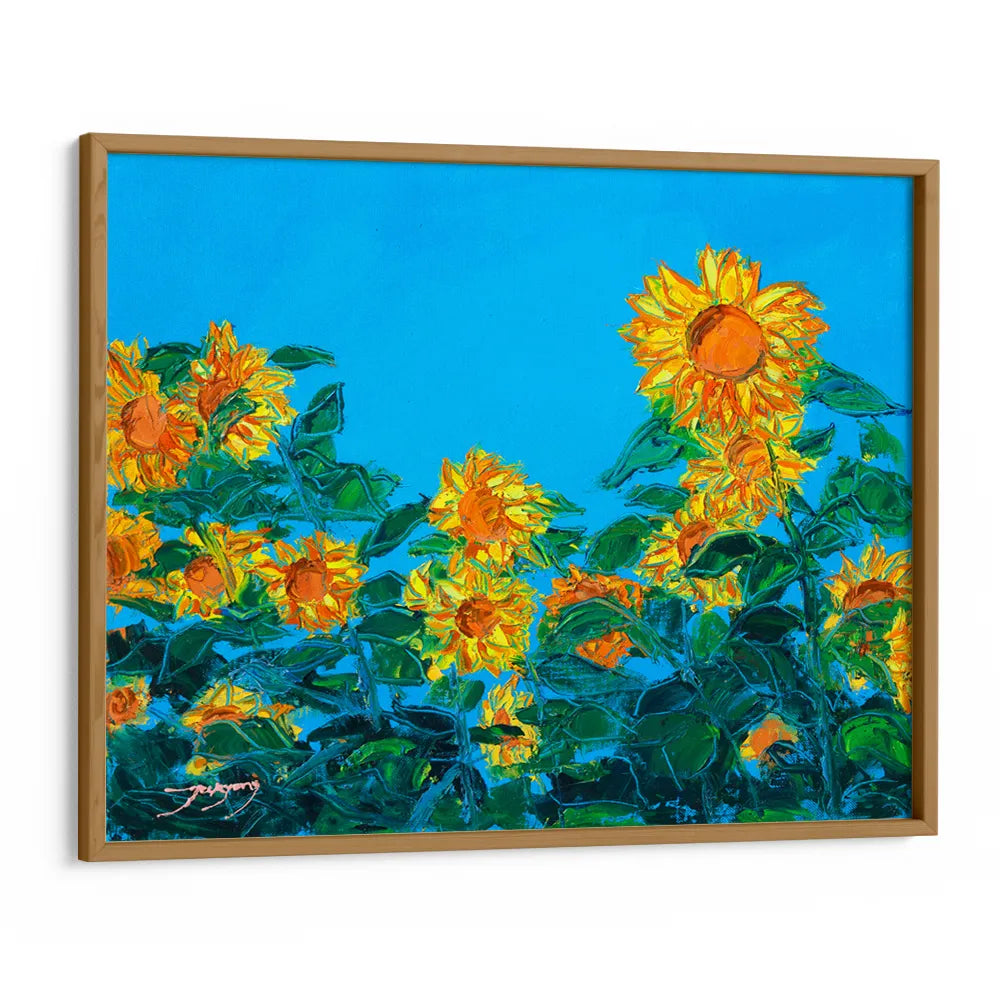 Vibrant Sunflower Field Floral Wall Art - XS / Matte Paper / Rolled Art - Nook At You
