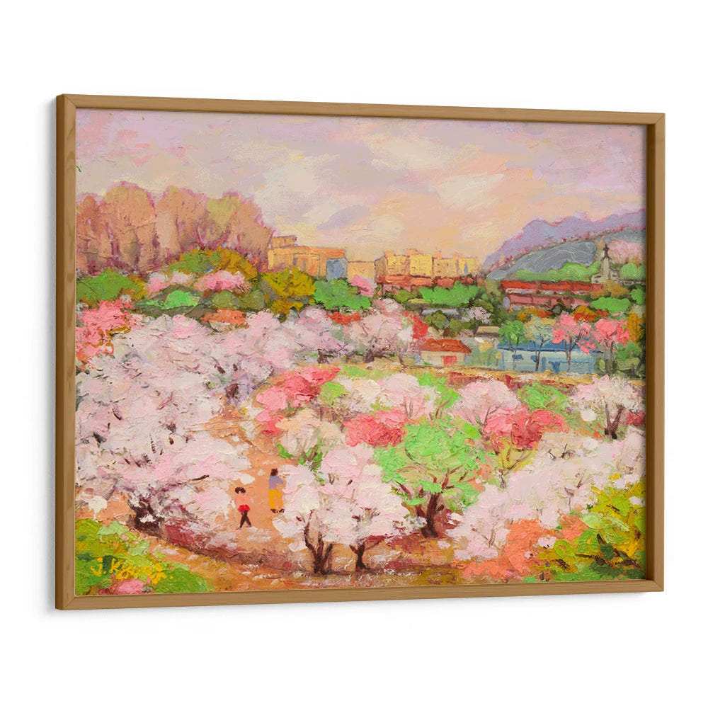 Spring Blossom Cityscape Canvas Landscape Wall Art - XS / Matte Paper / Rolled Art - Nook At You