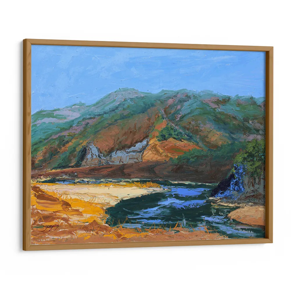 Serene Mountain River Landscape Wall Art Poster - XS / Matte Paper / Rolled Art - Nook At You