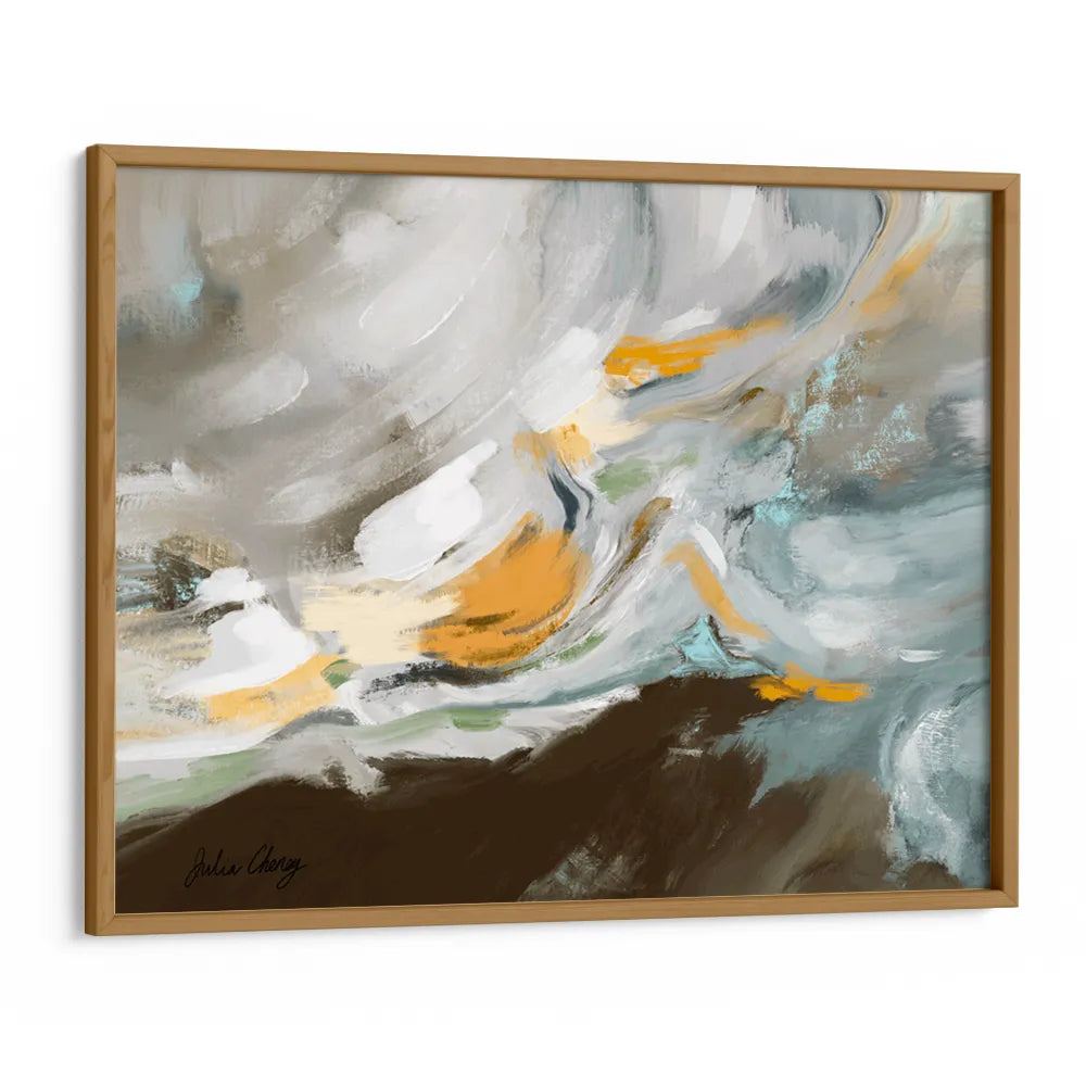 Fluid Abstract Landscape Wall Art For Living Room - XS / Matte Paper / Rolled Art - Nook At You