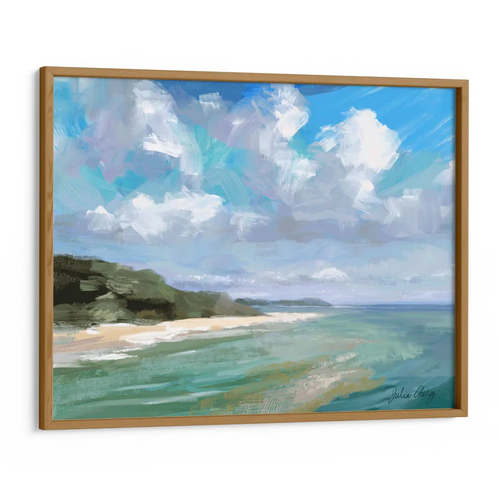 Peaceful Beach Scene Landscape Wall Art Poster - XS / Matte Paper / Rolled Art - Nook At You