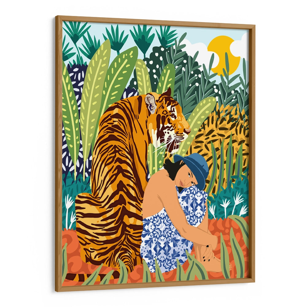 Awaken the Tiger Within Aesthetic Boho Painting - XS / Matte Paper / Rolled Art - Nook At You