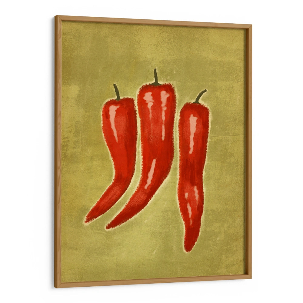Hot Chili Trio Gourmet Wall Art Poster - XS / Matte Paper / Rolled Art - Nook At You