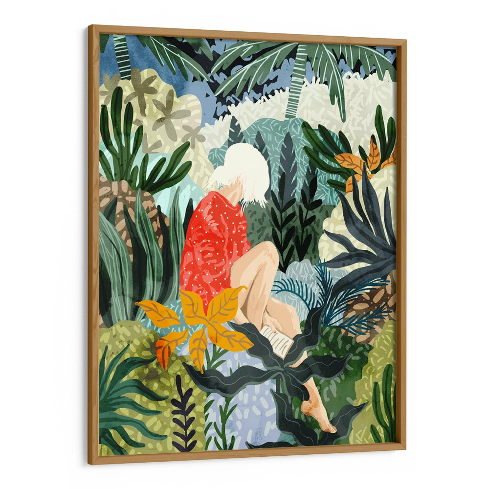 The Distracted Reader Boho Art Wall Painting - XS / Matte Paper / Rolled Art - Nook At You