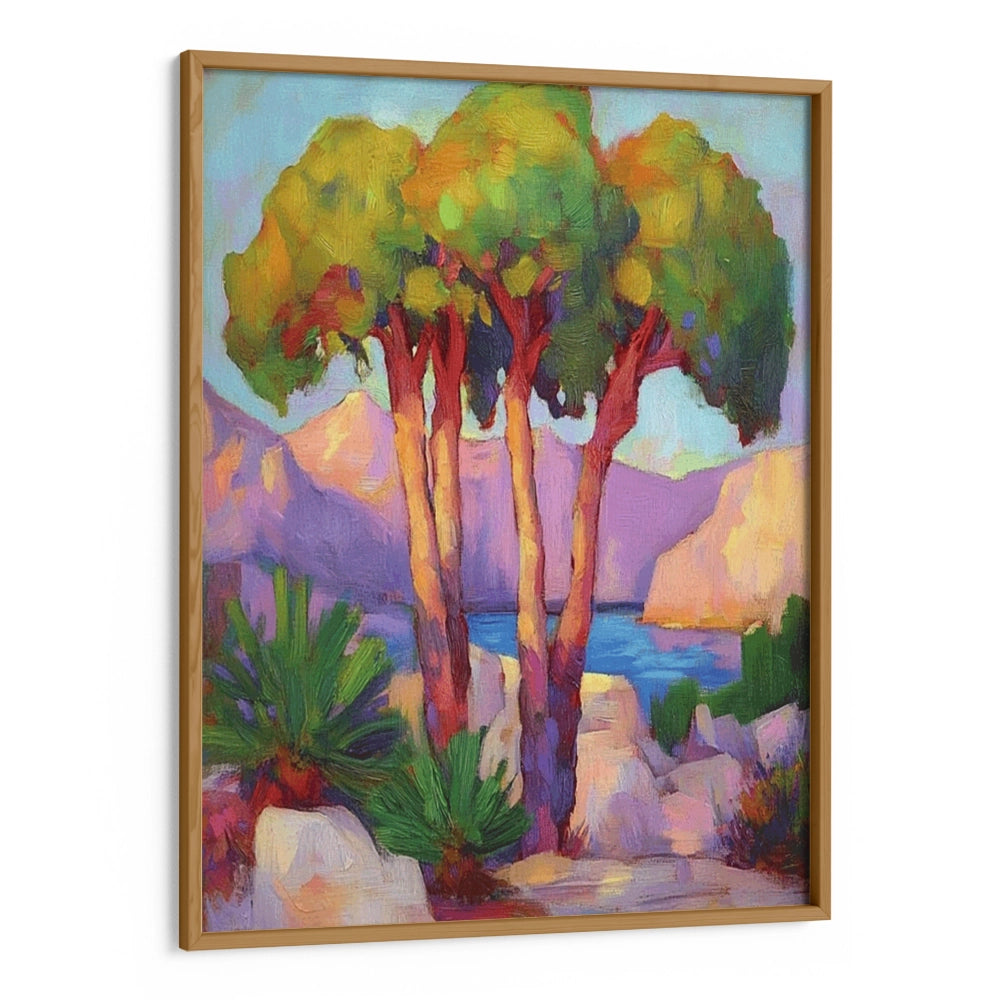 Three Trees By the Sea Landscape Wall Decor - XS / Matte Paper / Rolled Art - Nook At You