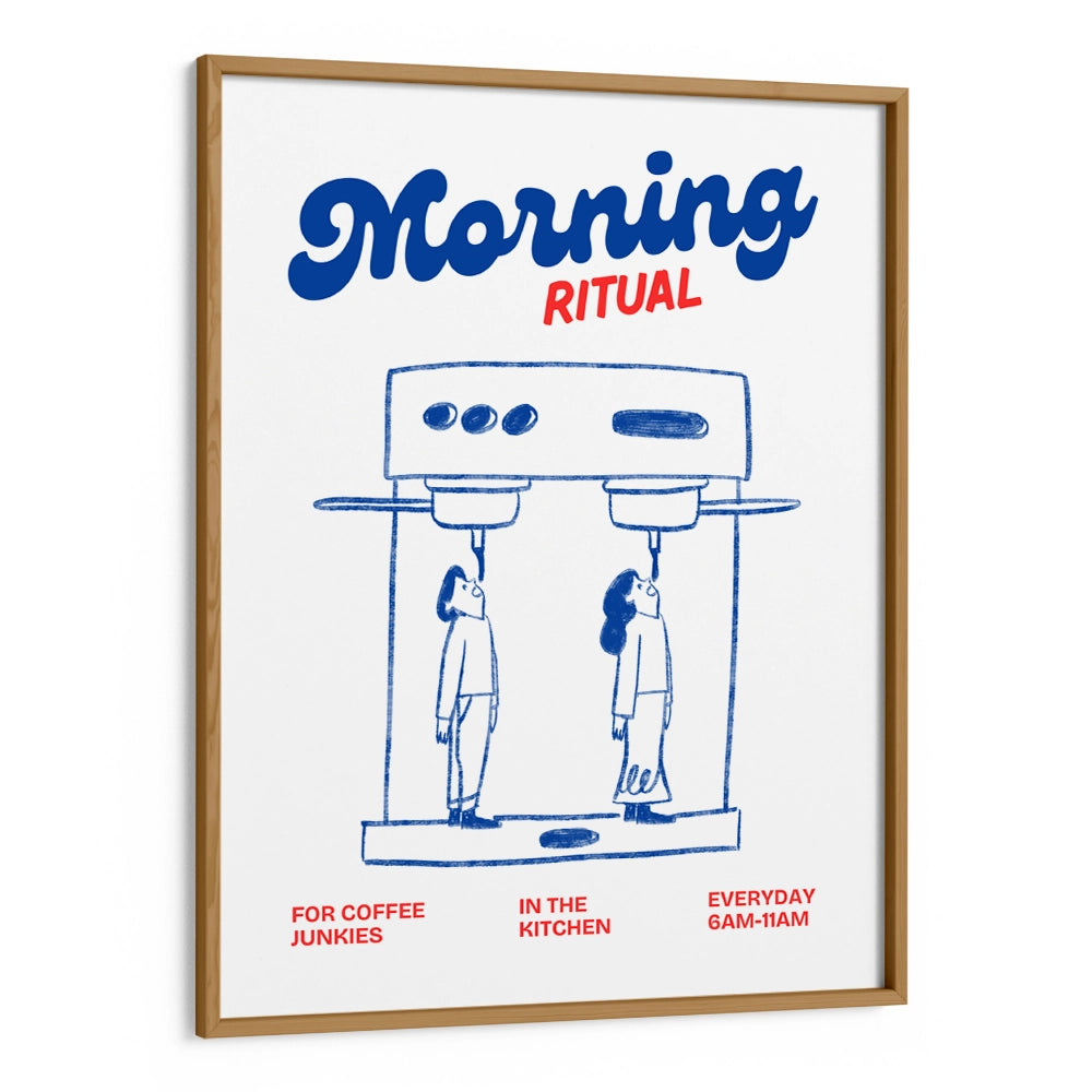 Morning Coffee Ritual Gourmet Canvas Painting - XS / Matte Paper / Rolled Art - Nook At You