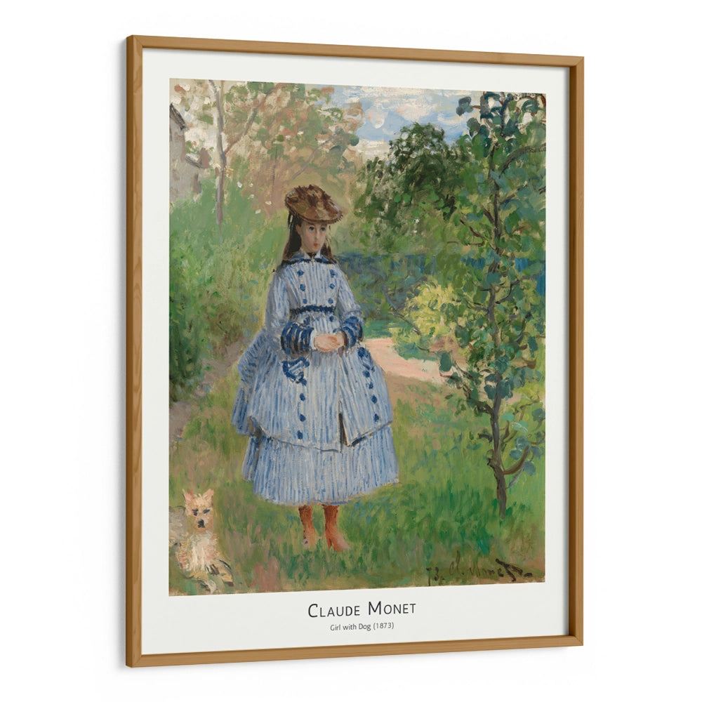 Monet - Girl with Dog (1873) Exhibition Poster - XS / Matte Paper / Rolled Art - Nook At You