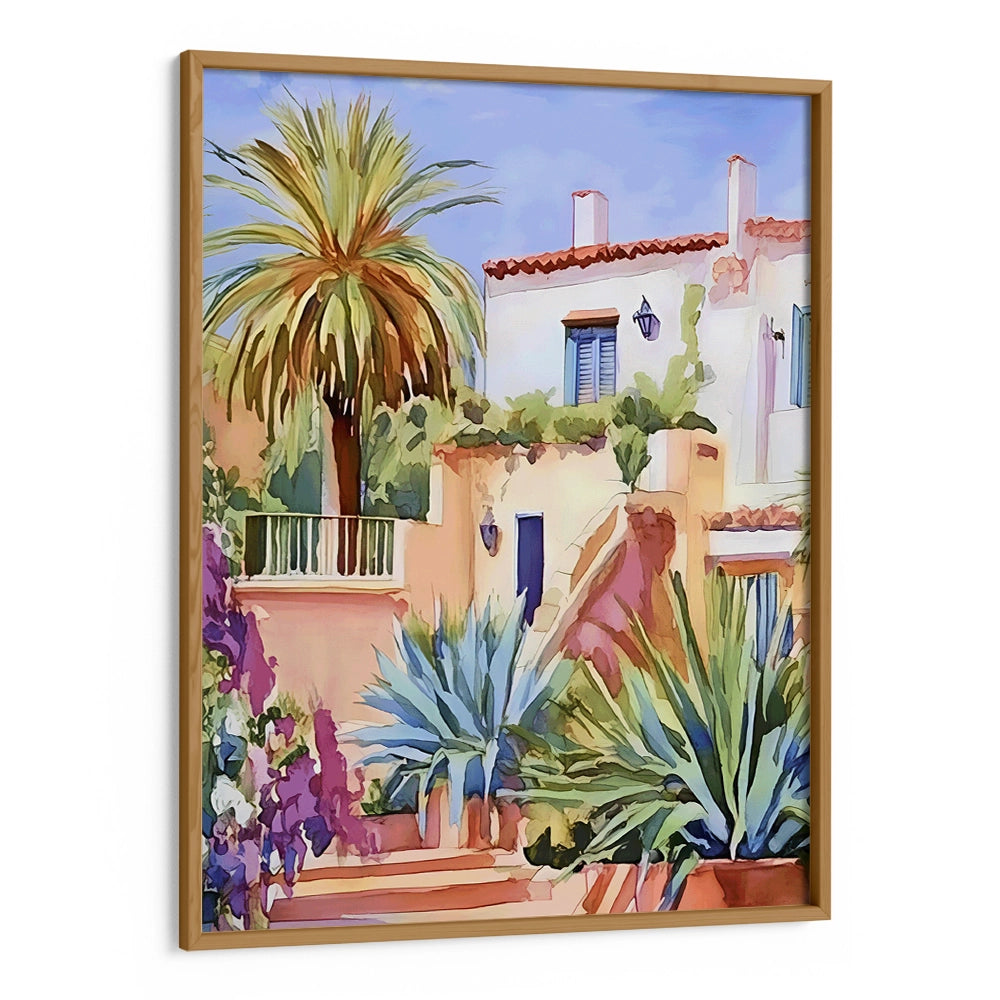 The Quiet Villa Canvas Landscape Painting - XS / Matte Paper / Rolled Art - Nook At You