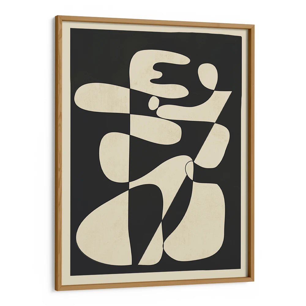Interlocking Organic Forms Abstract Wall Art Poster - XS / Matte Paper / Rolled Art - Nook At You