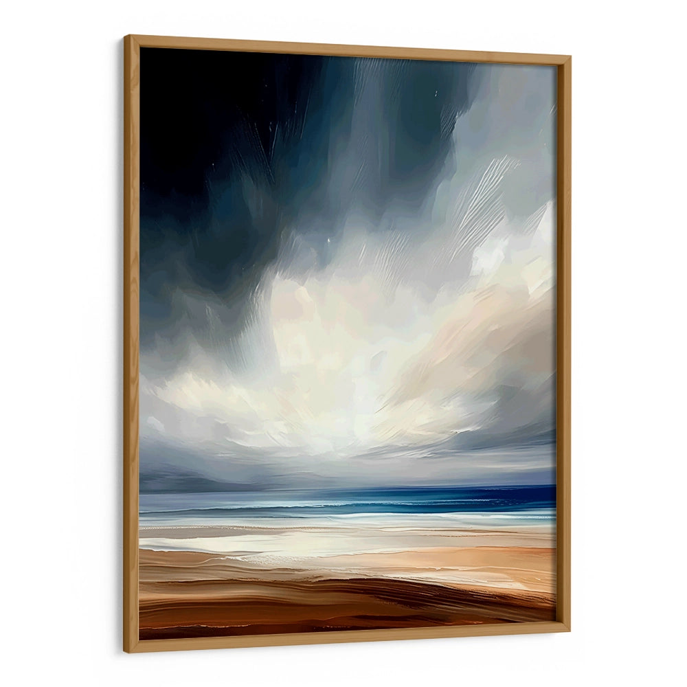 Dramatic Sky Abstract Wall Art Painting - XS / Matte Paper / Rolled Art - Nook At You
